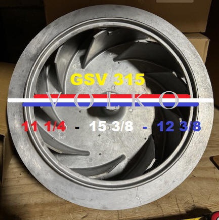 Enervex Exhausto Exodraft GSV315 Impeller 633.0800.0010